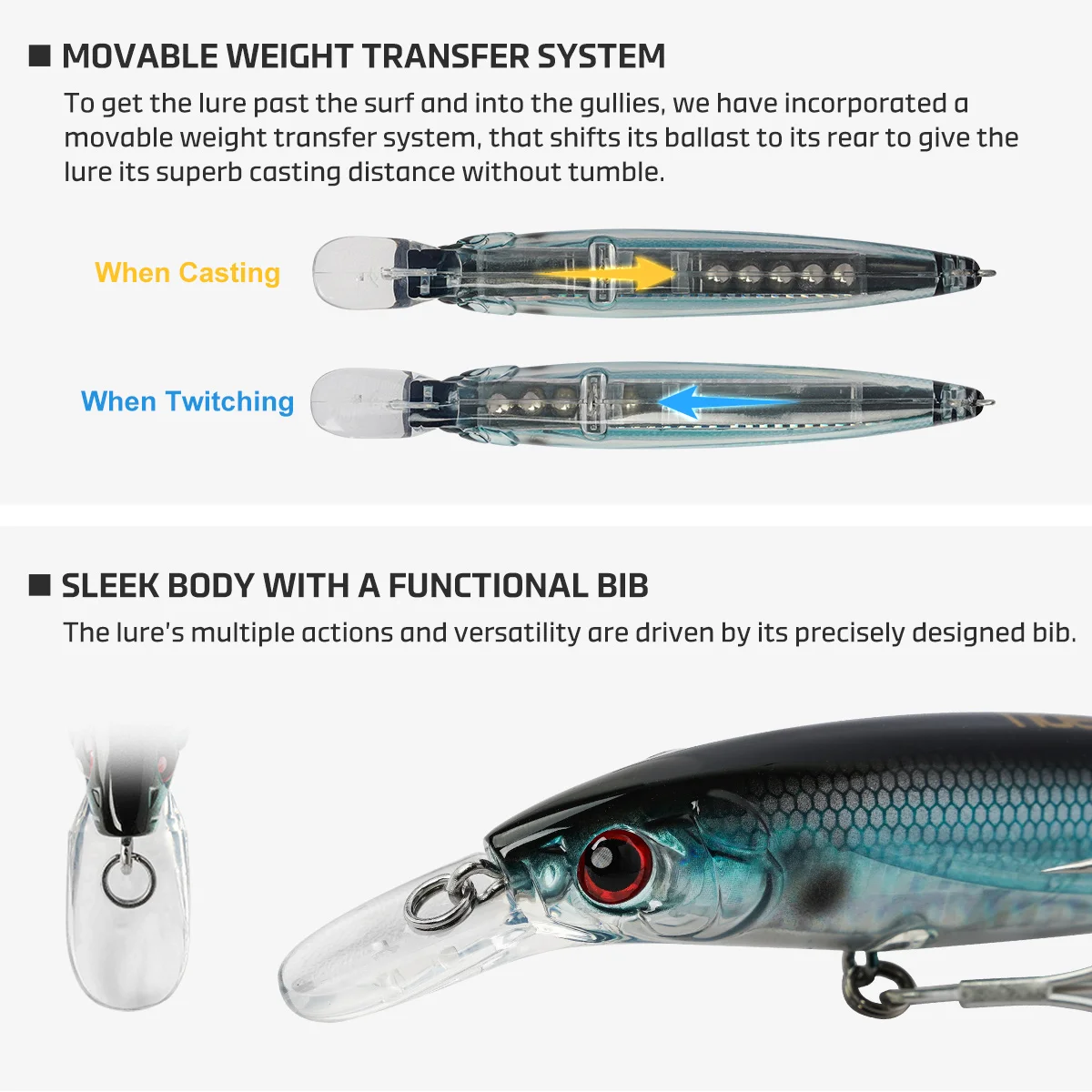 ノビー 100mm 14g 120mm 22g ジャークベイト フィッシング ルアー