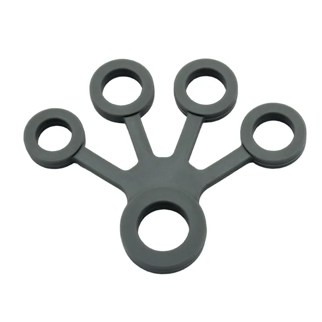 1pc Finger Grip Silicone Ring Exerciser Antistress Resistance Band Fitness Stretcher 3 Levels Finger Sensory 5