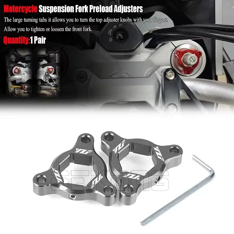 14MM Concours Motorcycle CNC Suspension Fork Preload Adjuster for YAMAHA FZ1 YZF-R6 YZF-R1 YZF R1 R6 YZFR1 YZFR6 MT-09 MT09