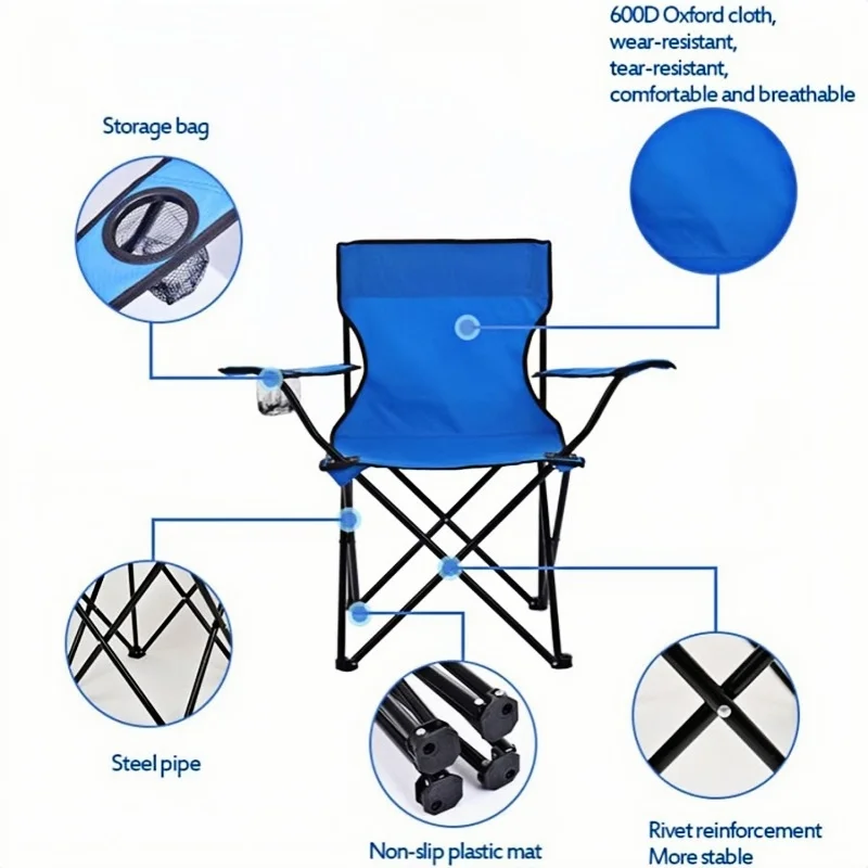 Folding Chair 1pcs Camping Cup Storage And Bag Carrying Fishing For Outdoor Activities