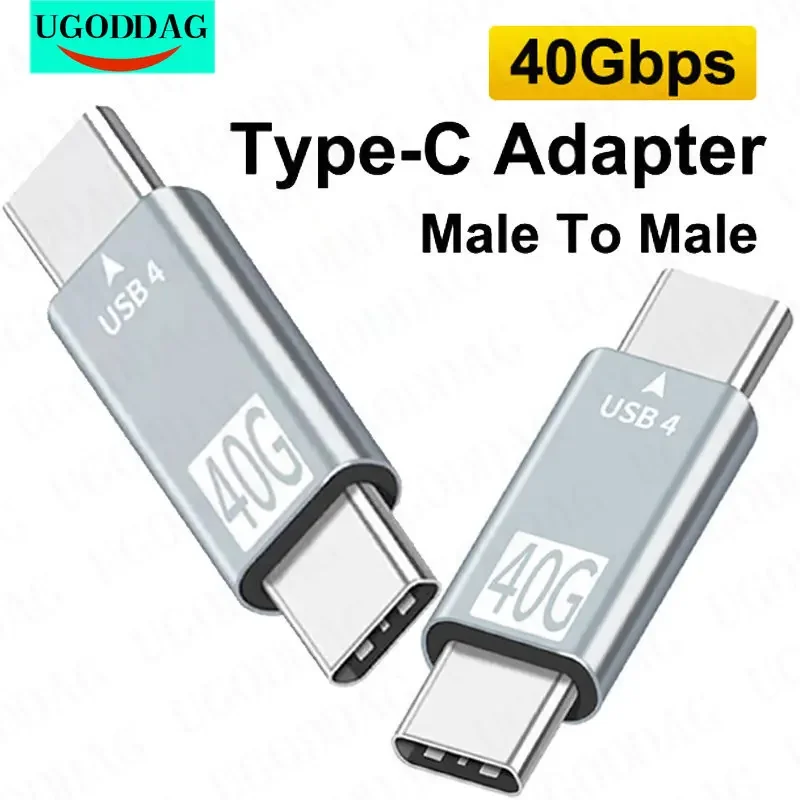 

USB 4,0 адаптер Type-C «Папа-папа» удлинитель для Macbook 40 Гбит/с Передача данных USB C конвертер для Macbook Жесткий драйвер