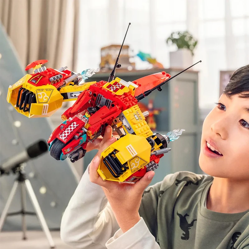 11541pcs Monkie Kid Series Cloud Jet Building Blocks
