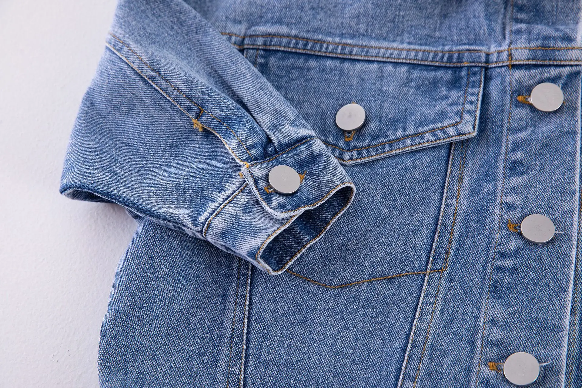 2024 Autumn New Children Denim Coat Oversized Girls Long Sleeve Pocket Jacket Kids Casual Coats Fashion Toddler Boys Outerwear - Image 5