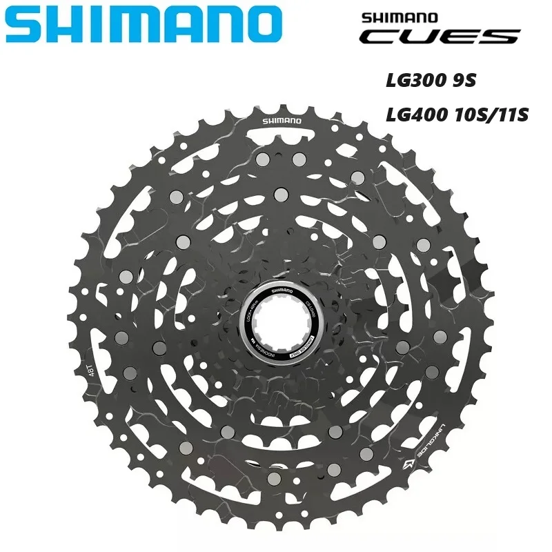 Shimano Cues Cs-Lg300 9 Velocità Lg400 10 11 Velocità Cassetta-Solo Linkglide-9V 10V 11V 11-36T 11-41T 46T 11-48T 50T Nuovo