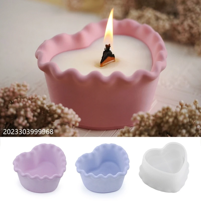 

Силиконовая форма в форме сердца, формы для эпоксидной смолы, сделай сам, банка для свечей, ящик для хранения, форма, инструмент