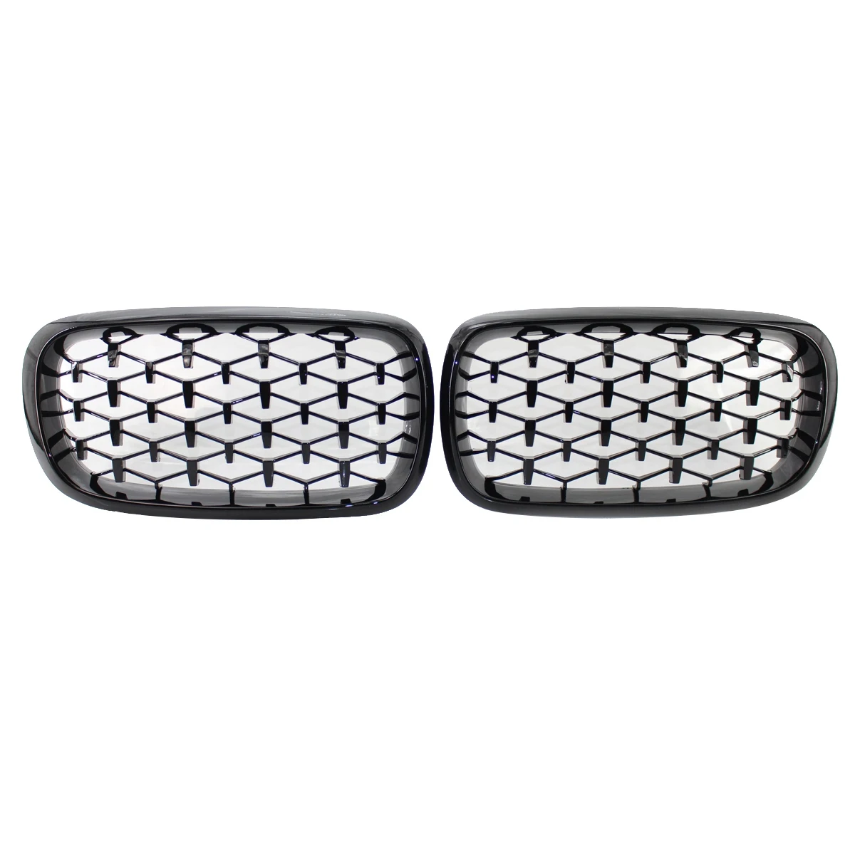 

Diamond Style ABS Front Racing Grille For-BMW X5 X6 F15 F16 F85 F86 Gloss