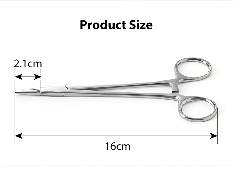 AZDENT Dental Nadelhalter Chirurgische Zange Edelstahl Wiederverwendbare Autoklav Sterilisation Zahnmedizin Zange Werkzeuge Instrument – Detail 2