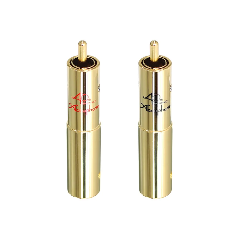 Connettore Adattatore Spina Rca Placcato Oro Hifi Audio Accuphase 10.5Mm Per Cavi Audio Rca Fai Da Te