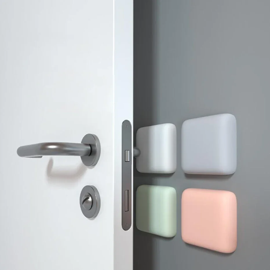 Silicone Door Stopper Handle Bumpers Self Adhesive Mute Sticker Round Square Wall Protector Pad door stopper silicone door stopper door stopper bumpers silicone rubber bumpers silicone door sticker