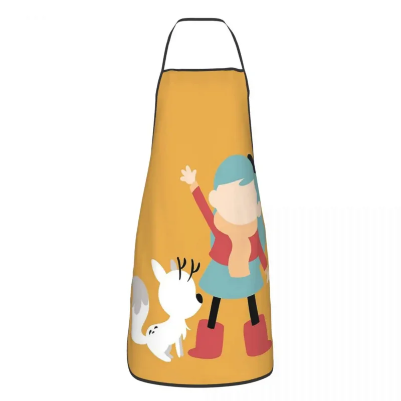 

Unisex Hilda And Twig Apron Funny Household Kitchen Chef Cleaning Tablier Cooking Cuisine Bib for Women Men Painting