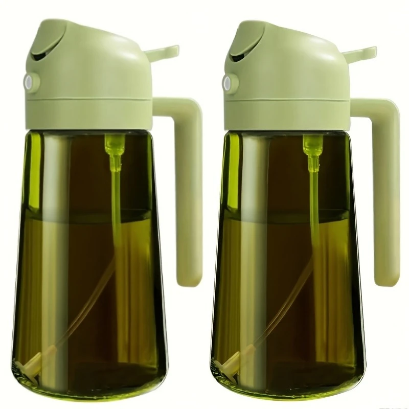 Premium Olive Oil Dispenser with Automatic Lid and Spice Shaker