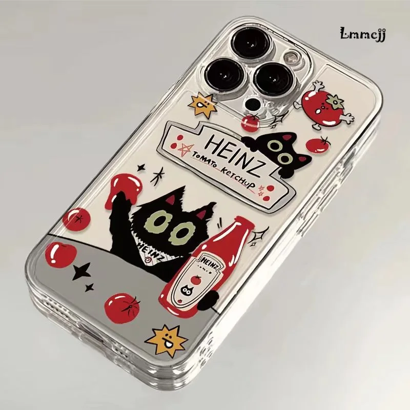 Lmmcjj INS Korean Cat Kitten Silicone Phone Case Cover