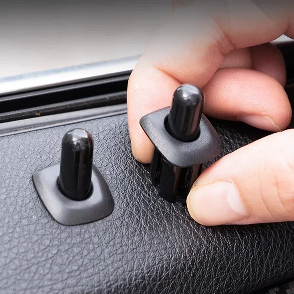 Car Accessories 4Pcs Car Rear Door Lock Pin Knob Cap for BMW 5 Series F10 F18 E39 X5 E53 520 525 523 528 530 X3 X4 F25 ABS Interior Accessories
