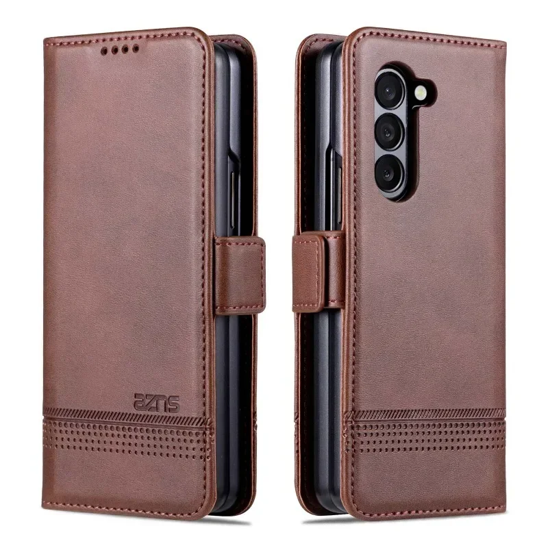 Versatile Leather Wallet Phone Case with Card Holder, Kickstand, and Shockproof Protection