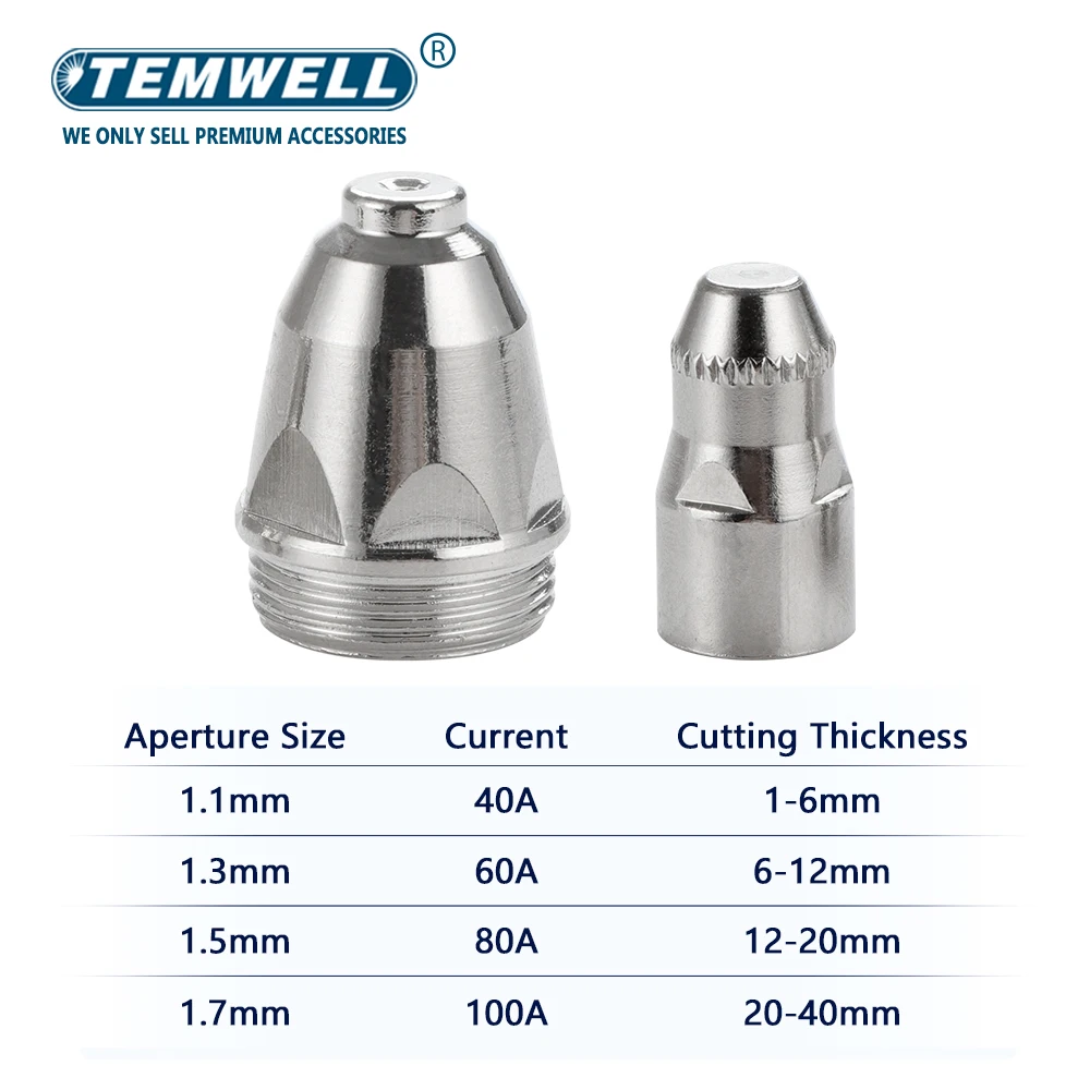 90Pcs P80 Plasma Cutting Electrode Nozzle Plasma Consumable Fit P80 Plasma Cutti