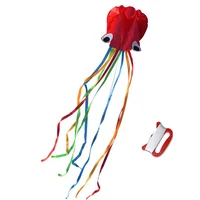3D Octopus Kite with Handle Line 4m Giant Good Flying Soft Kite DIY Toy Children Flying Kite Friend Game Random Color 1