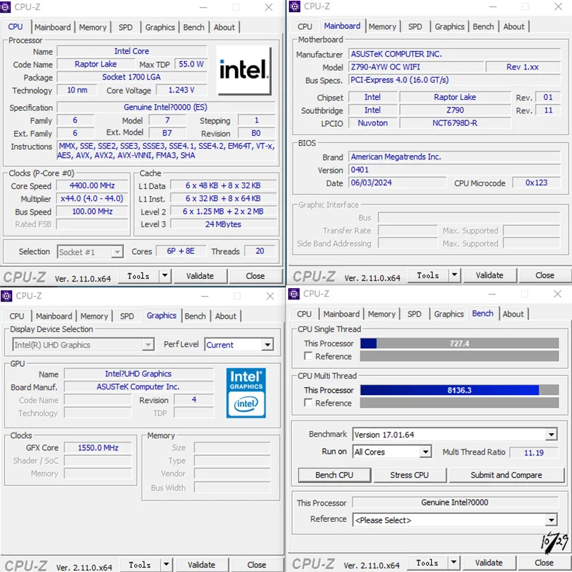 13th Gen I7-13650HX-Q1LR Modified FLASH HX desktop 1700LGA Can