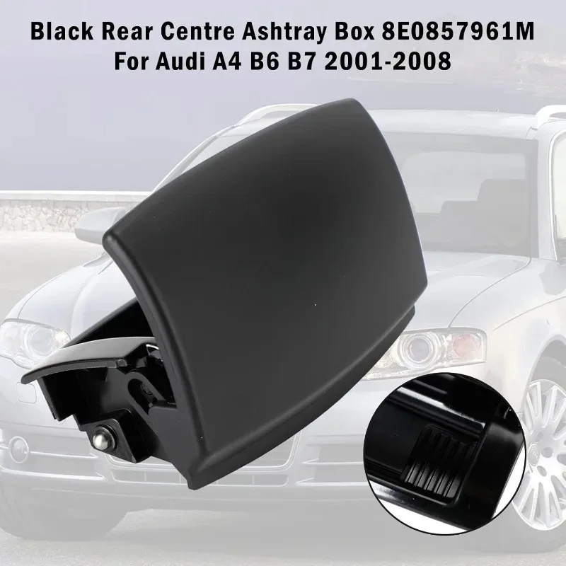 블랙 카 센터 콘솔 재떨이 (아우디 A4 B6 B7 악세사리 2001 2002 2003 2004 2005 2006 2007 2008 8E0857961M)