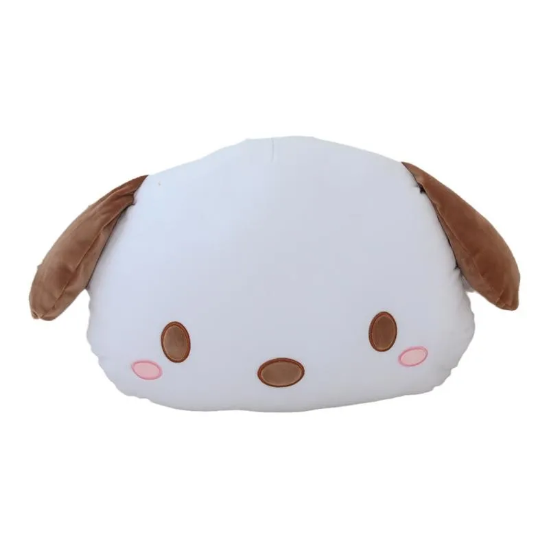 Sanrio Cute Pochacco Plush Toy Headrest Seat Belt Cover Back Cushion For Car Seat Throw Pillow Sofa Bed Xmas Gifts Girl