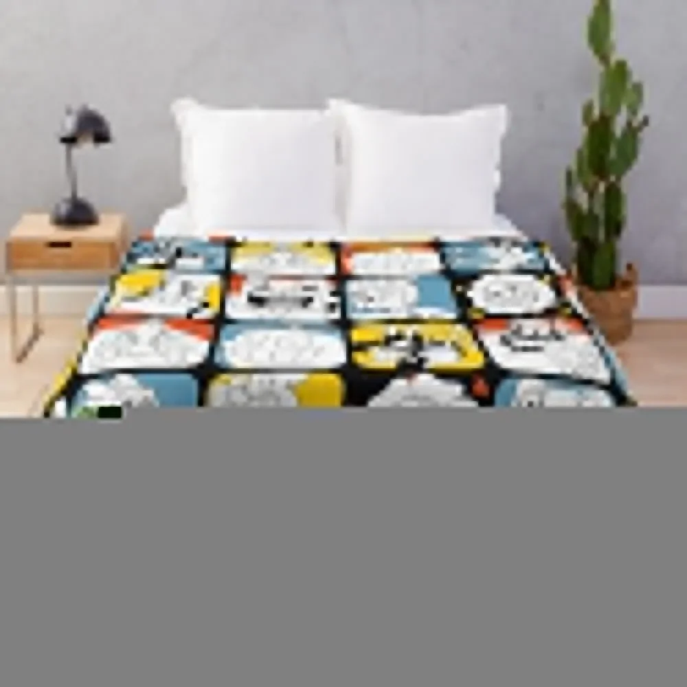 

Cuphead Bosses Throw Blanket Decorative Sofas Giant Sofa Sofas Quilt blankets and throws Blankets