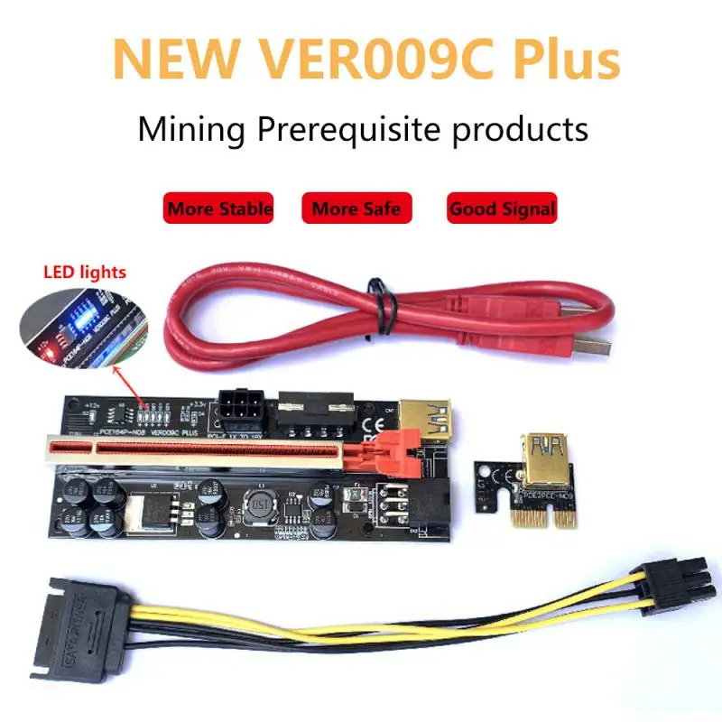 

Кабель-переходник VER009C Plus PCI-E, USB 3,0, 1X до 16X