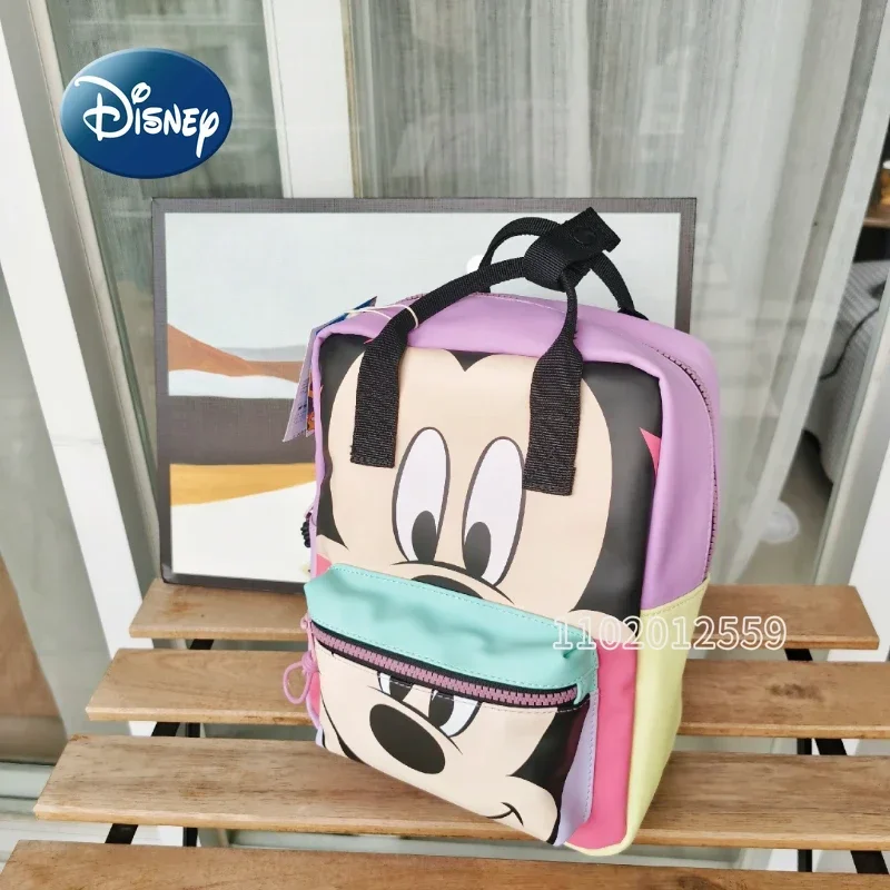 Disney Mickey New Children's Backpack Luxury Brand Children's School Bag High Quality Cartoon Cute Fashion Student School Bag