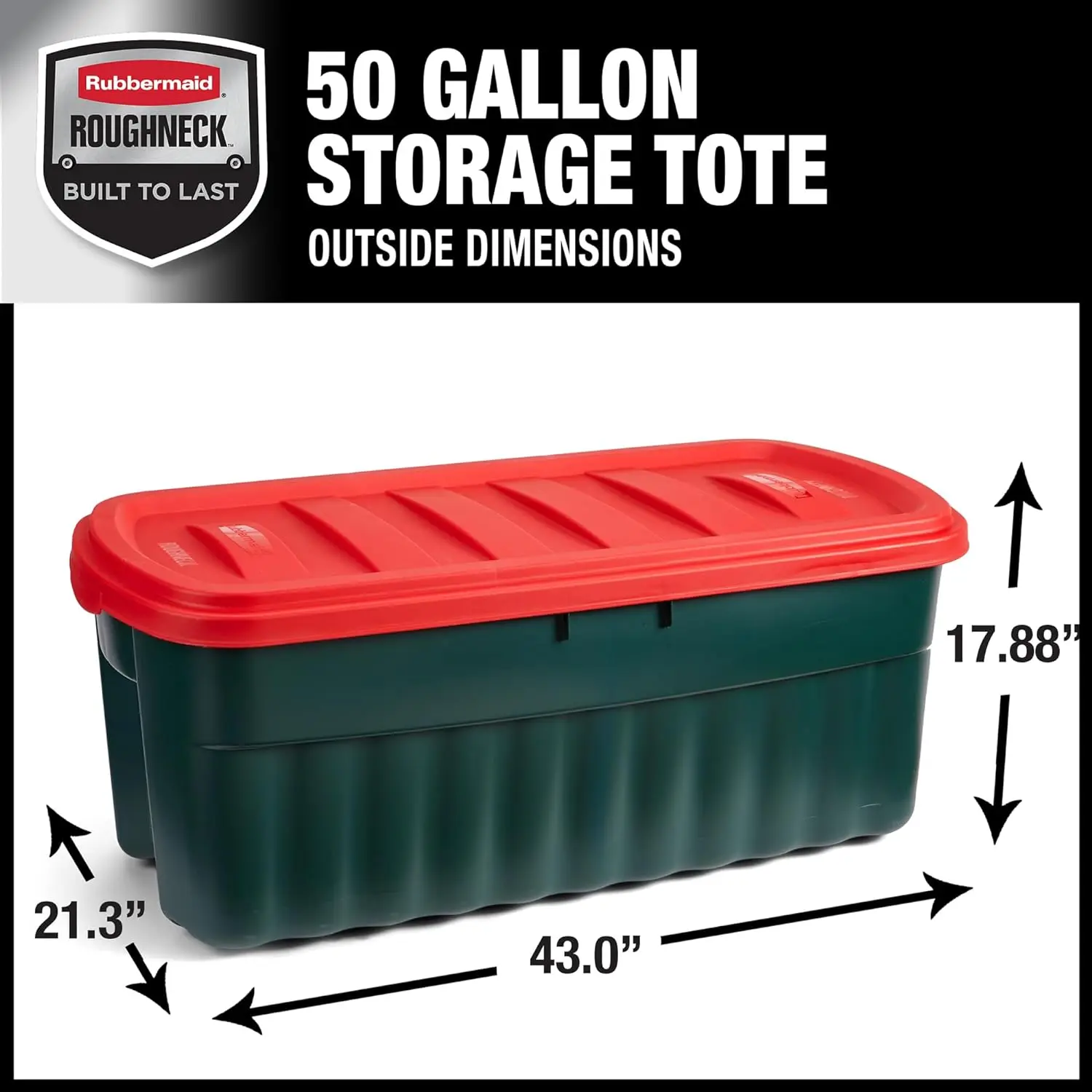 Rubbermaid Roughneck️ Storage Totes, Durable Stackable Storage Containers  Great for Garage Storage, Moving Boxes 18 Gal - 6 Pack - AliExpress