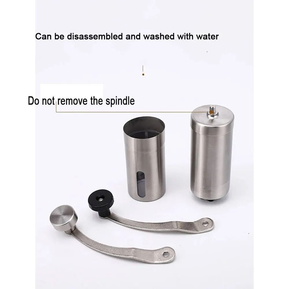 Description Picture 6 of itemManual Coffee Grinder Portable Coffee Bean Grinders Mini Stainless Steel Easy Hand Handmade Mill Foamer Kitchen Accessories Tool