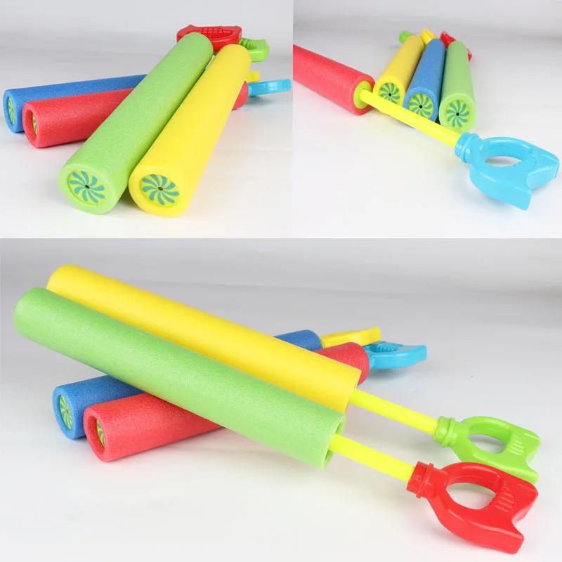 1pcs Summer EVA Water Gun Toys for Children Beach Shooting Water Gun Toy Outdoor Pull-out Pressure Water Cannon Gun Toy for Kids 6