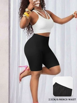 Women's Super Soft Biker Shorts High Stretchy No See Through Workout Running Yoga Athletic Gym Fitness Pants 1