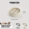 Paw Print Slow Feeder Bowls for Dogs, cat Non-Spill Pet Food Water Dish, Easy Clean, Digestive Health, Dual-Use Prevents Choking 4