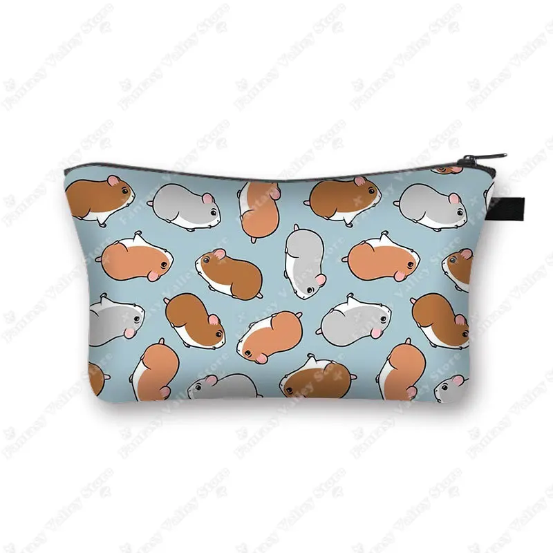 Charming Pet Print Cosmetic Case - Makeup Bag and Beauty Organizer Zipper Pouch