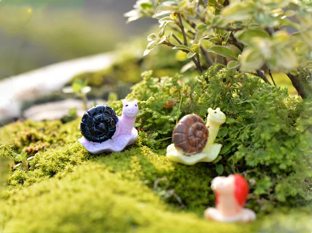  Aydinids 30 Pcs Miniature Snail Figurines Resin Mini Snail  Figures for Fairy Garden Miniature Accessories DIY Micro Landscape  Ornaments : Patio, Lawn & Garden