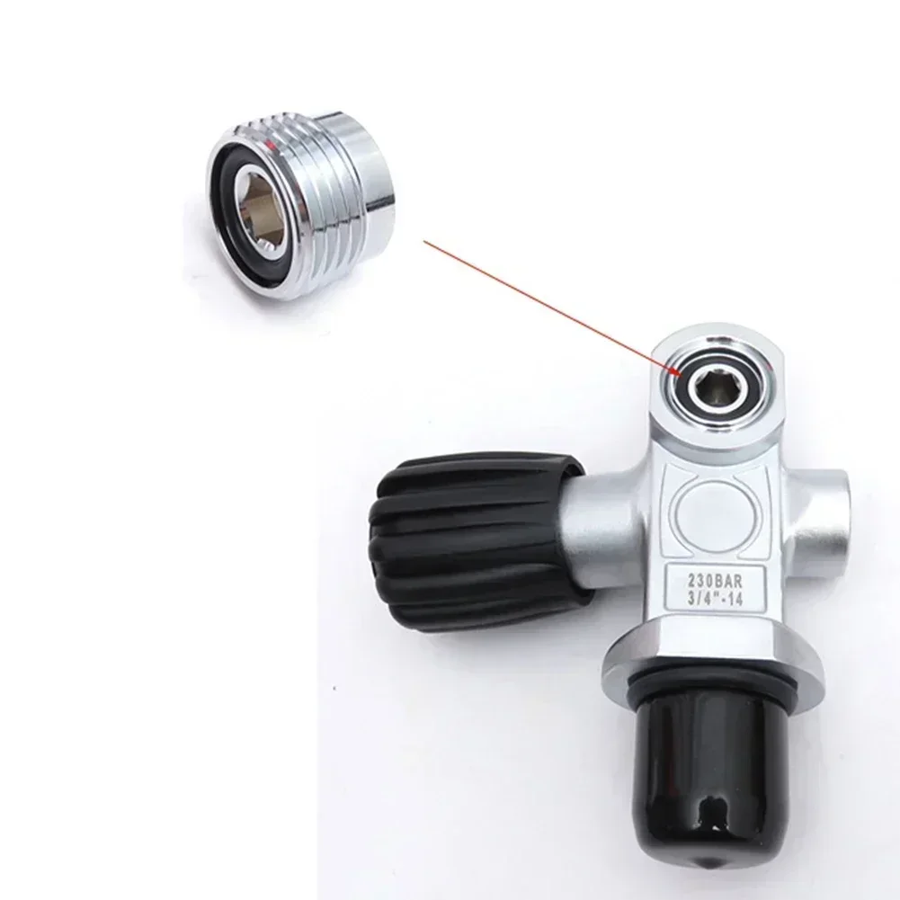 Diving Cylinder Tank Insert Valve Adaptor Converter Scuba Diving Viton O-Rings A Clamp Convertor Tech Kit DIN-To-Yoke 230bar