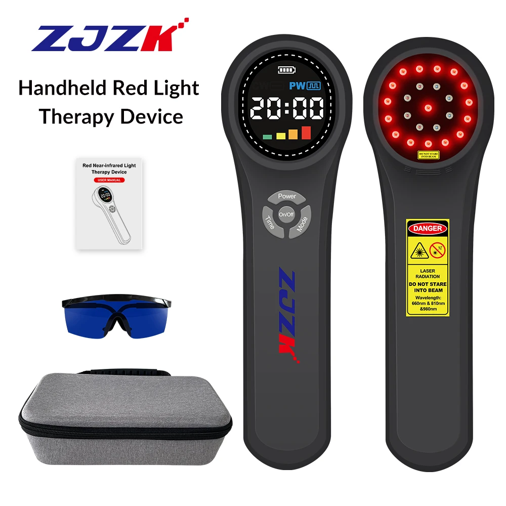 

ZJZK 660nmx16diodes Low Light Laser Medical Device 810nmx4diodes+980nmx4diodes Treatment For Pelvic Floor fibromyalgia sprain