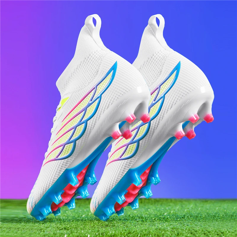 Superfly FG Football Boots Outdoor Soccer Cleat Soft Sport Professional Shoes Breathable Comfortable Boots Plus Size