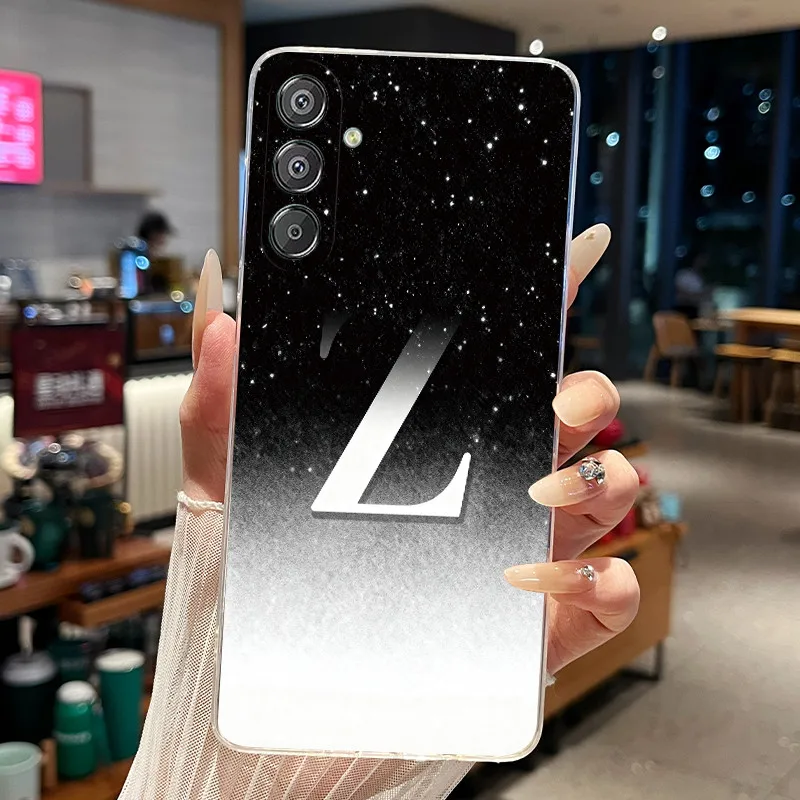 Luxury Elegant Letter Clear Soft Silicone Phone Case