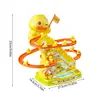 Duck Climbing Stairs Toy Electric Duck Track Slide Toys Flashing Lights and Music Duck Roller Coaster Toy for Kids Birthday Gift 6
