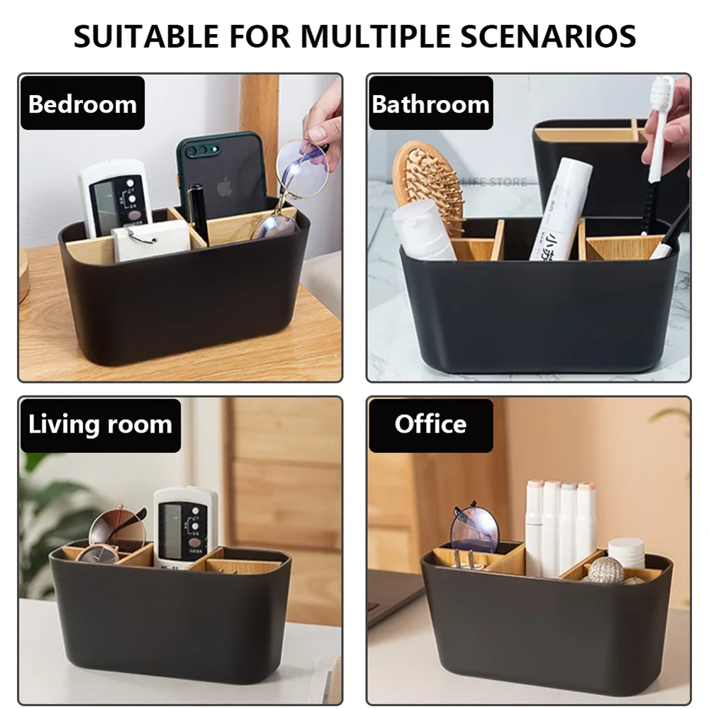 Bamboo Electric Toothbrush Holder Razor Makeup Brush Storage Box Toothpaste Toothbrush Stand Bathroom accessories toothbrush holder