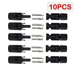 High-Efficiency Waterproof DC Solar Connector Kit (IP67 Rated) (10pcs-5pairs)