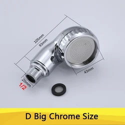 Water - Saving Hair and Beauty Shower Head with Built - in Filter - Other (D Big Chrome)