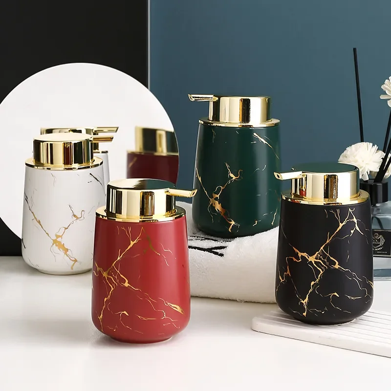 Bathroom Set Soap Dispenser Toothbrush Holder Cup Soap Dish Tray Mouthwash Cup bathroom accessories