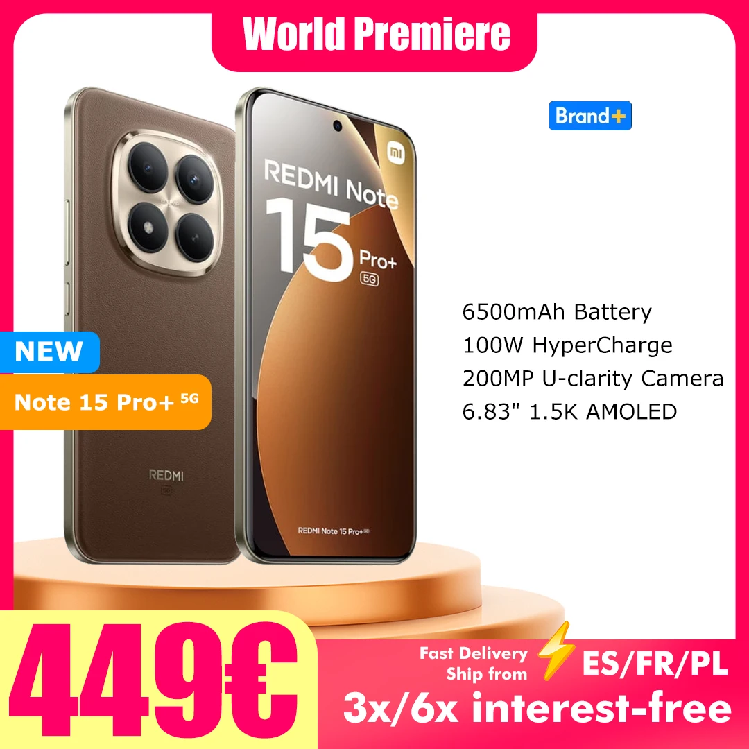 Smartfon Xiaomi Redmi Note 15 Pro Plus 5G z Polski za $344.04 / ~1299zł