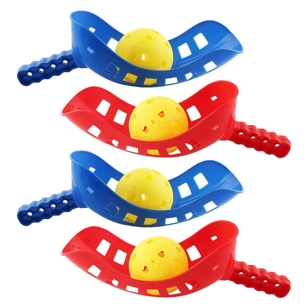 

2 Sets Catch The Ball Scoop Sports Balls Toys Child Kids Outdoor Playset Toss and Children Launcher Interactive