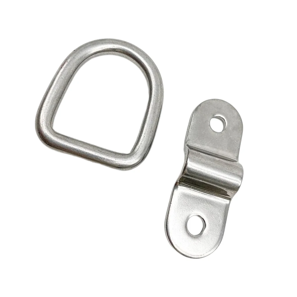 

D Ring Tie Downs Small Steel D Rings Anchor Lashing Ring for Loads on Case Truck Cargo Hook Campers Motorcycles Loads Warehouses