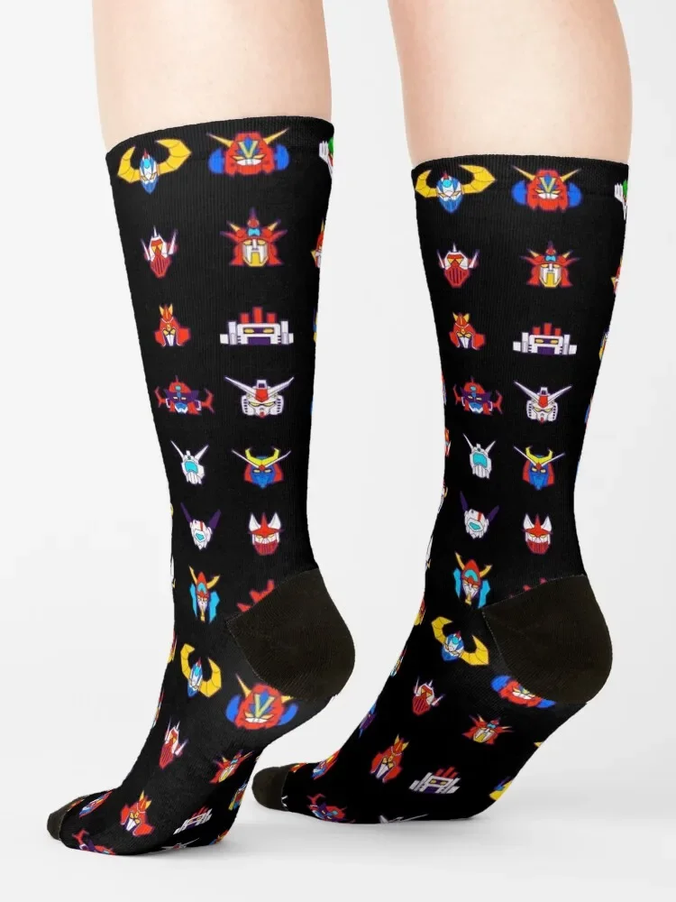 071b 70s Robots Color Socks funny gifts funny gift Socks Men's Women's
