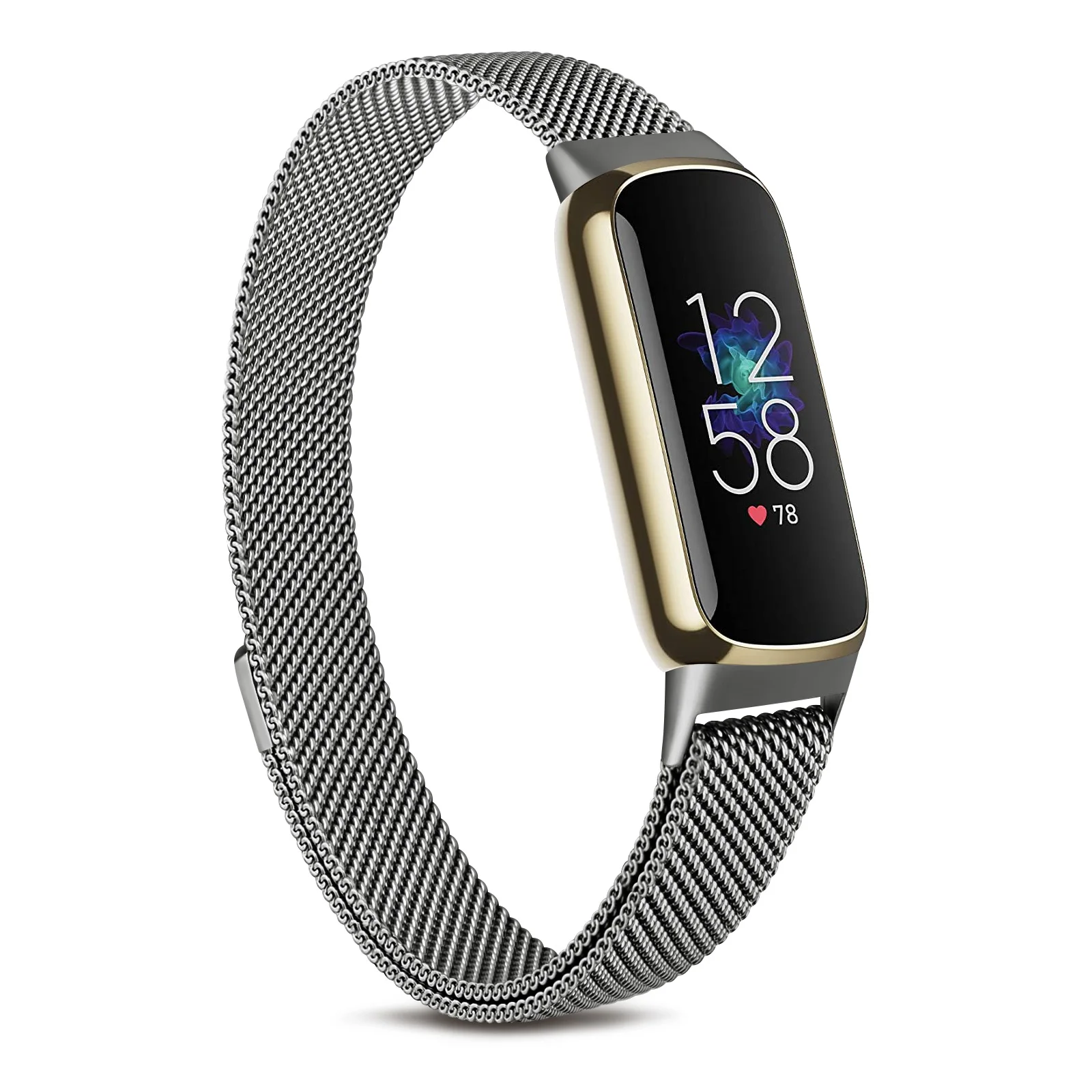 Fitbit Luxe Metal Magnetic Sport Strap Bracelet Replacement
