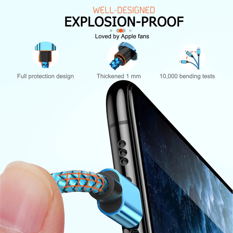 Cavo di ricarica per iPhone 3M, 2 pezzi, lungo, USB A to Lightning, originale, 3 m, ricarica rapida per Apple iPhone 14 Pro Max/13/12 Mini/11/XS/XR/X/8 Plus/7/6s/6/5S/5, iPad