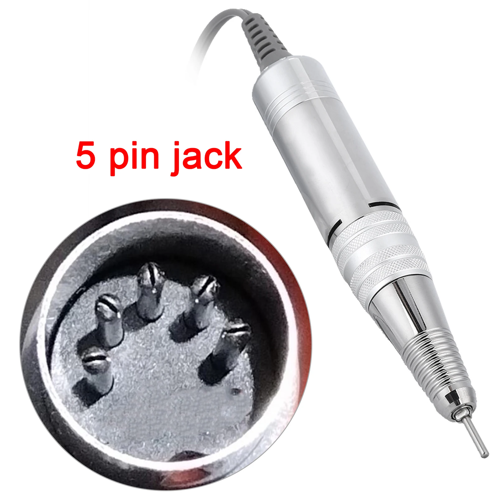 35000RPM Manicure Nail Drill Replacement Handle Handpiece for Electric Nail Polishing Machine Electric Nail Manicure Machine