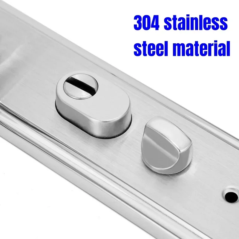 Locks Universal Entrance Security Door Lock Stainless Steel Multifunction Anti-theft Door Handle Mechanical Lock Hardware Panel